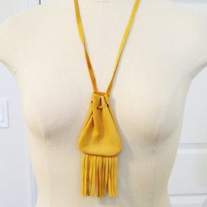 Levi's Vintage Cow Leather Pouch Necklace